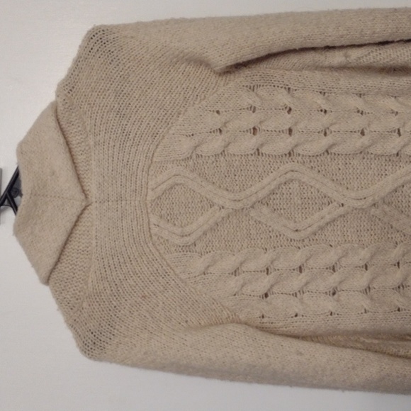 Free People Vintage Wool Blend Chunky Skirted Knit Cardigan Sweater Size XS - Picture 13 of 16